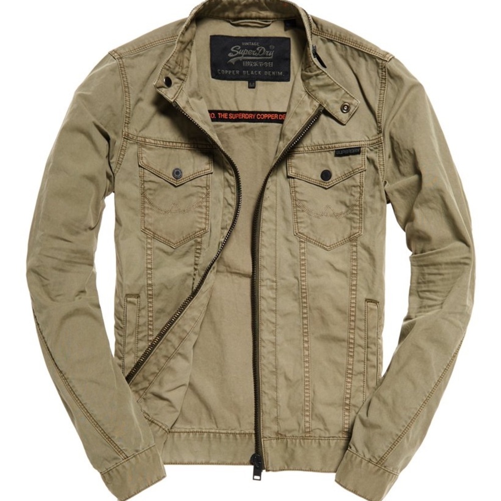 Superdry Denim Biker Jacket - Large (Slim)